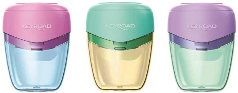Точилка с контейнером keyroad "pastel bread" 1 отв. асс-т