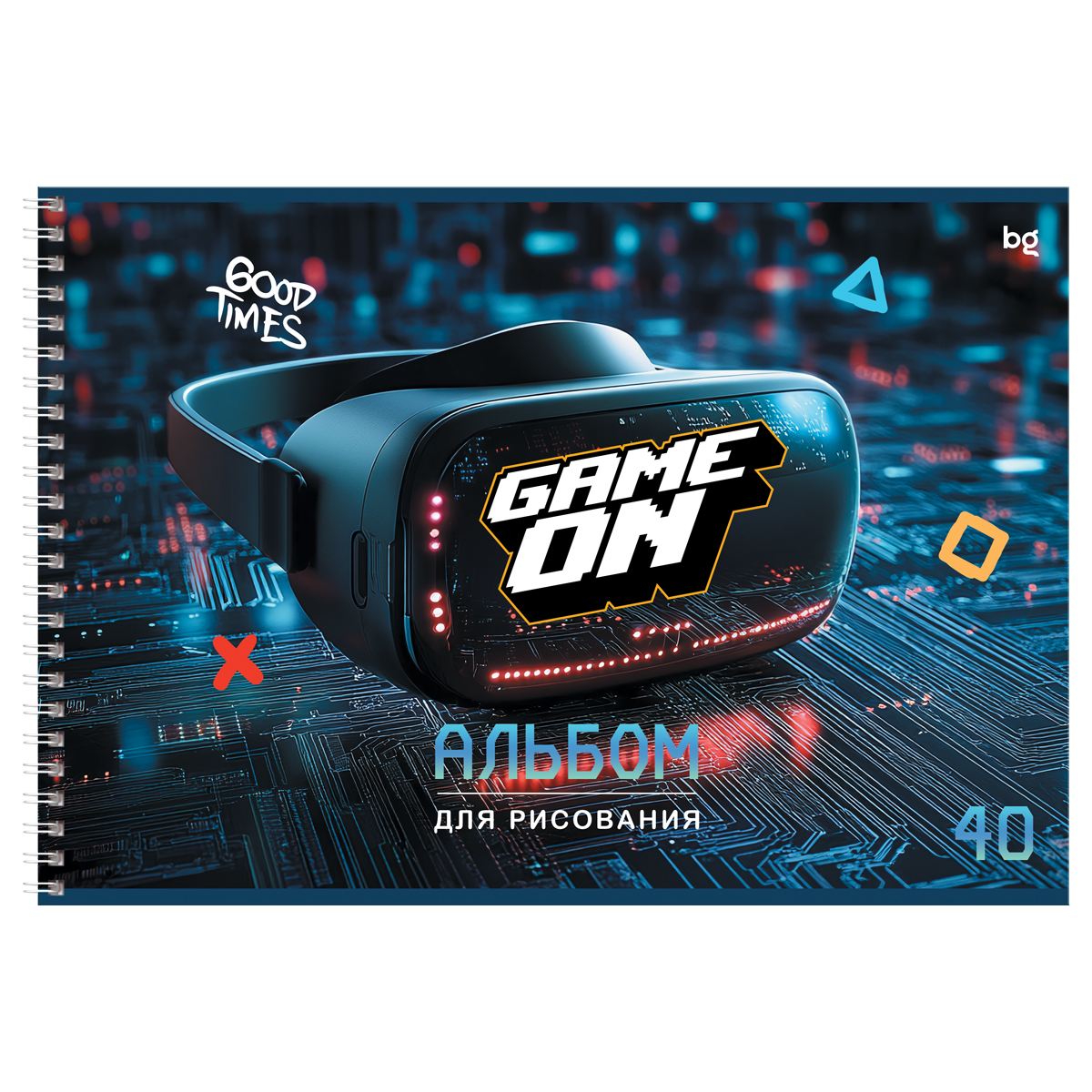 Альбом д/рис. а4 40л.гребень "продолжение игры" (bg) асс-т