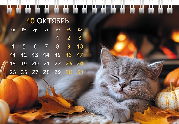Календарь настольный 2027 160х105 "пушистые малыши"