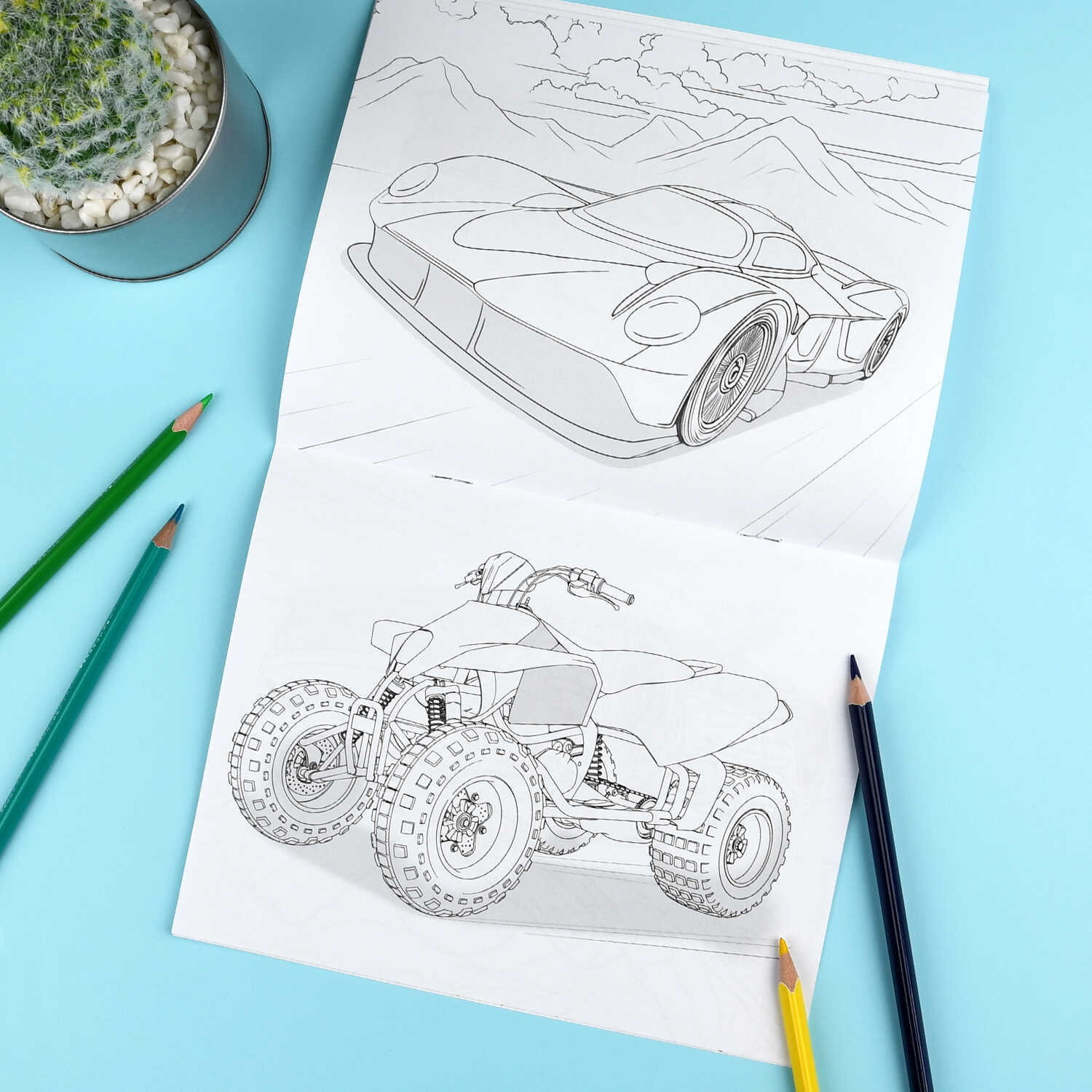 Раскраска "транспорт" а5 (феникс+)