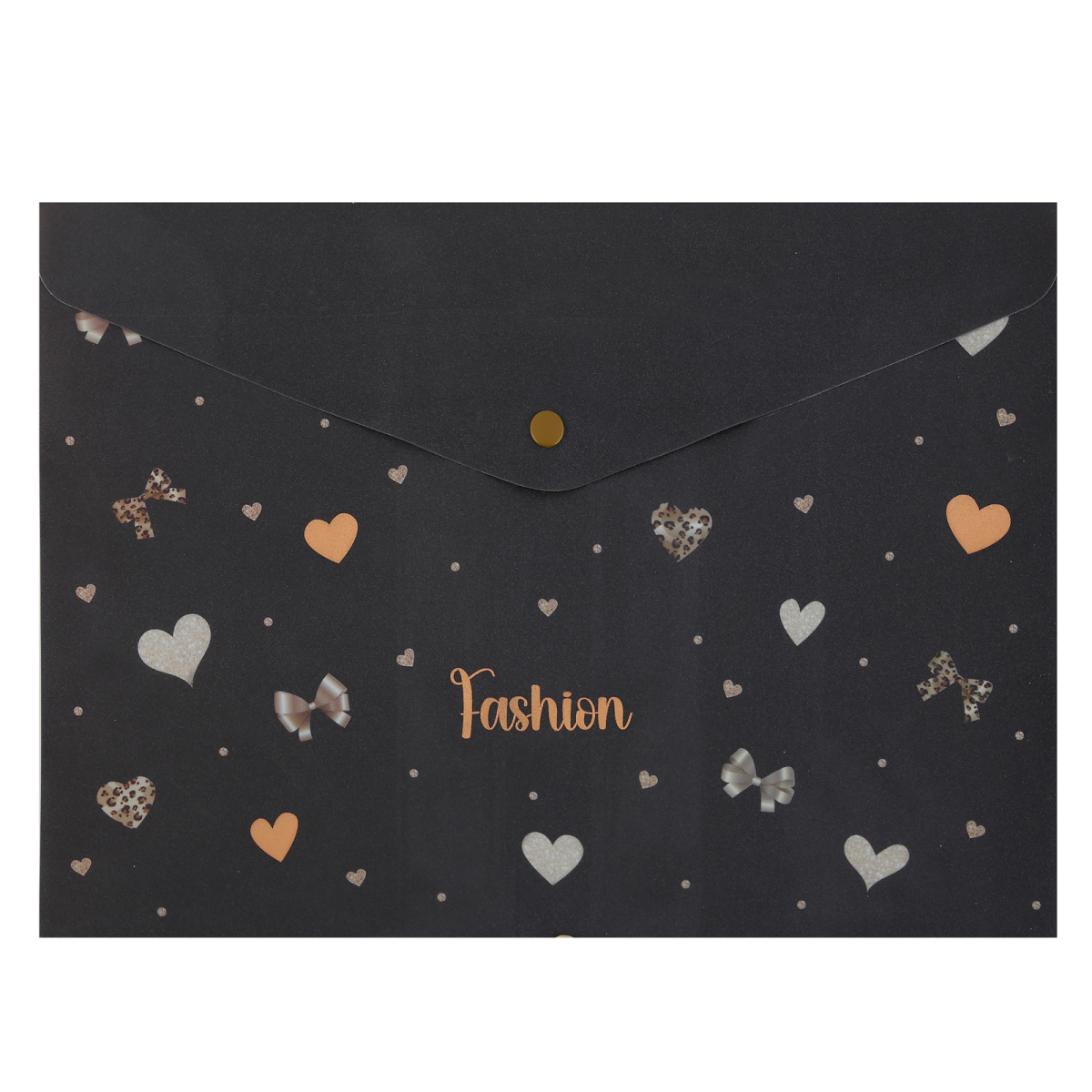 папка-конверт с кнопк. а4 180мкм кокос "fashion hearts" с рис. Папка-конверт с кнопк. а4 180мкм кокос "fashion hearts" с рис.