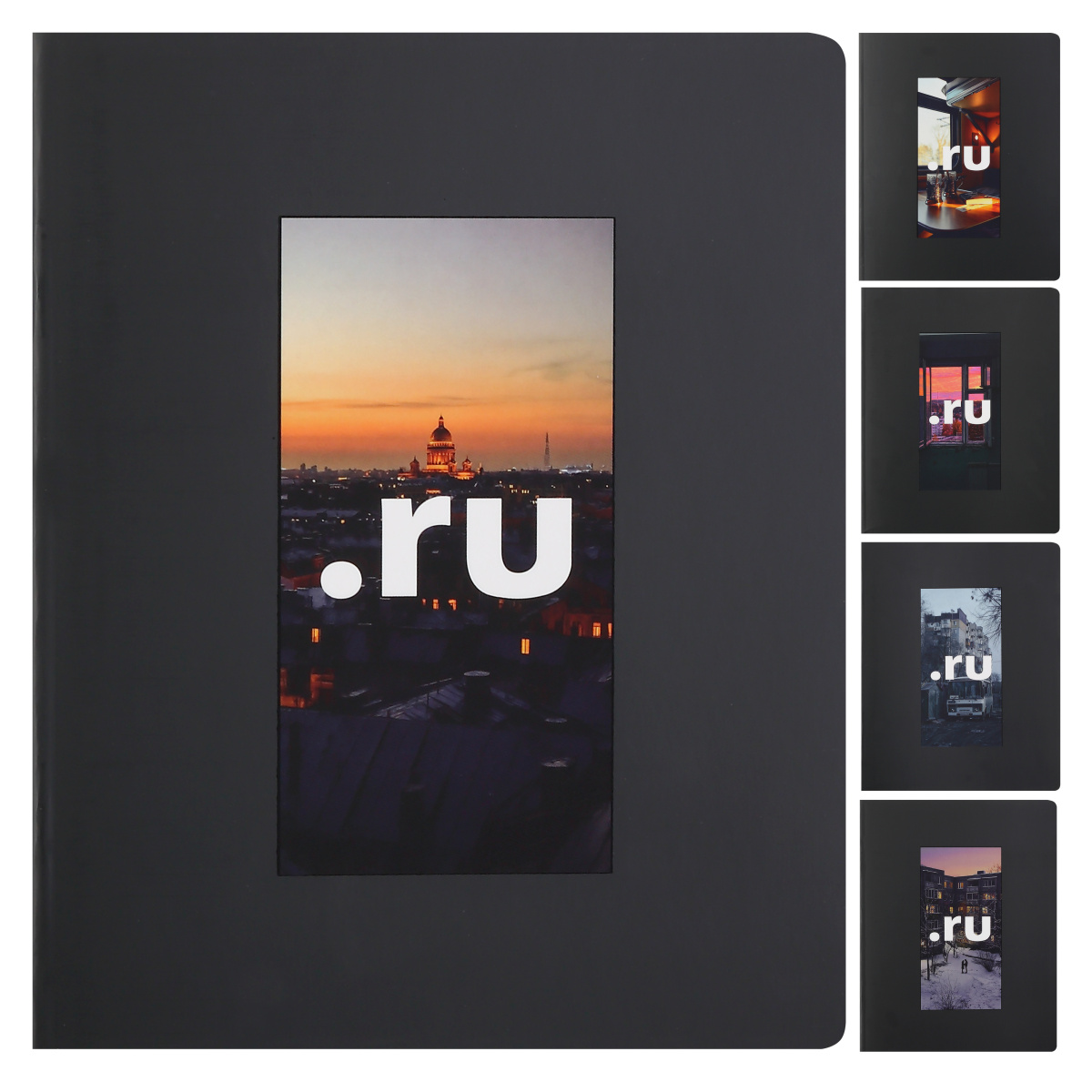 Тетрадь 48л. кл. "ru" (кокос) б/б,мат.лам,выб.лак,асс-т
