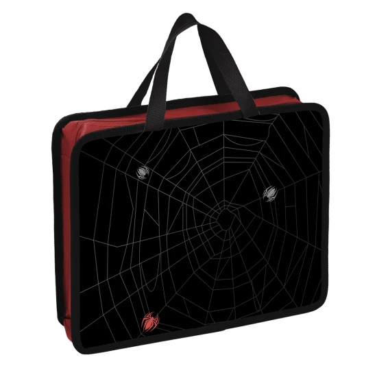 папка-портфель пласт. а4+ кокос "first spider" 26х33см на молнии с ручками Папка-портфель пласт. а4+ кокос "first spider" 26х33см на молнии с ручками