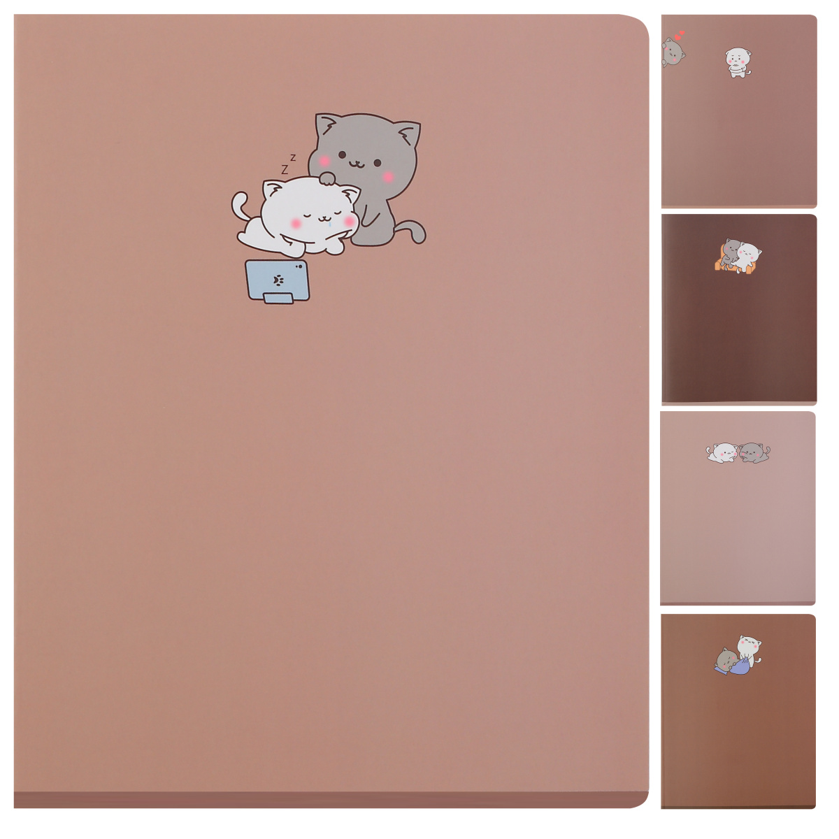 тетрадь 48л. кл. "cappuccino cat" (кокос) б/б,мат.лам.,асс-т Тетрадь 48л. кл. "cappuccino cat" (кокос) б/б,мат.лам.,асс-т