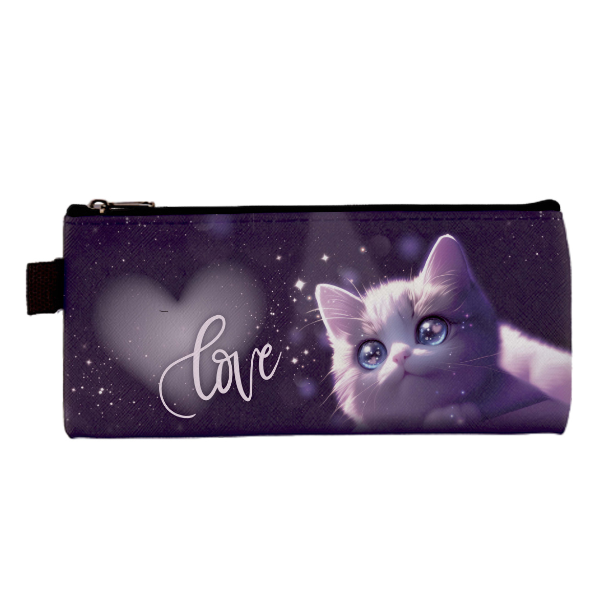 Пенал-косметичка кокос "love cat" 200х90мм пвх