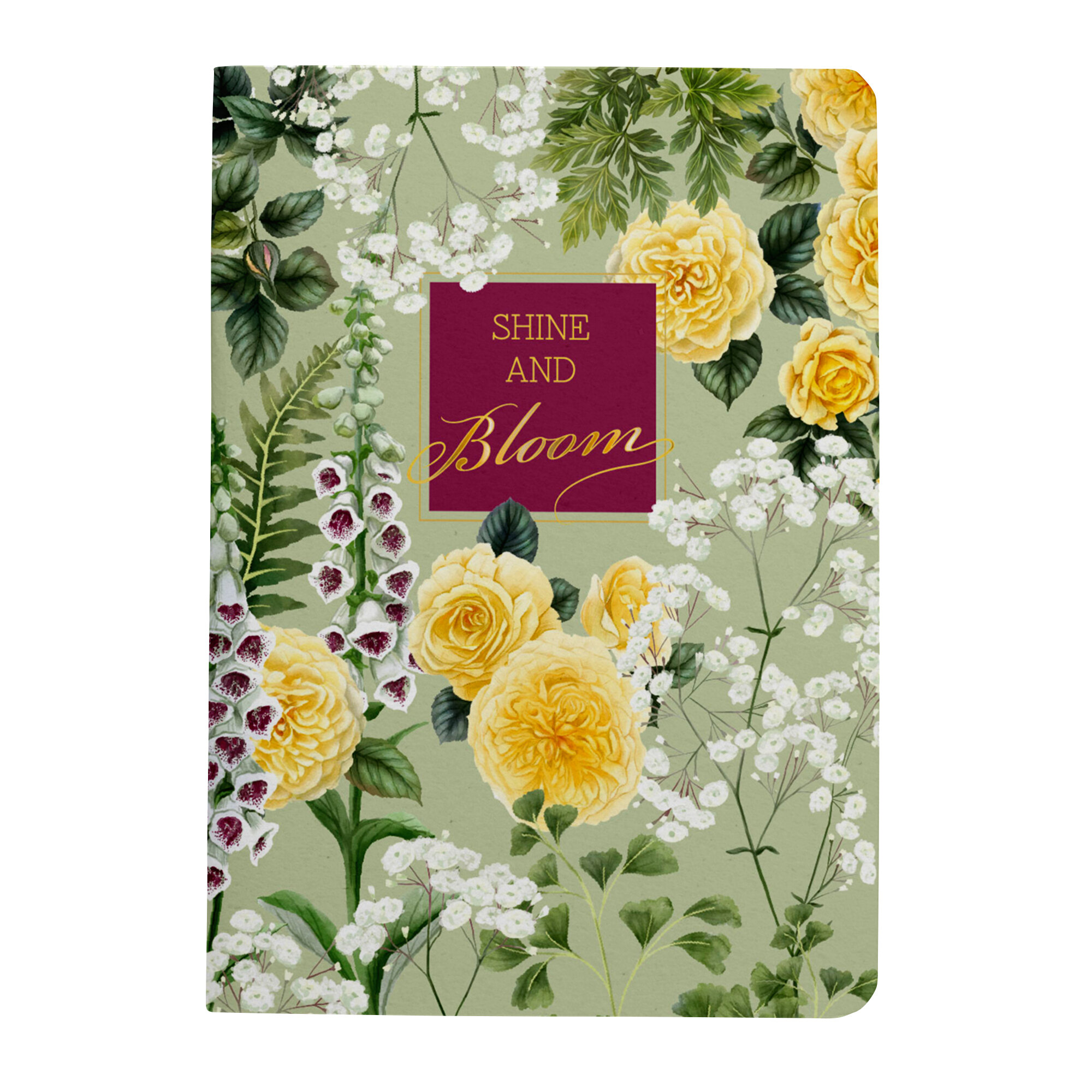 Тетрадь 48л. кл. "la fleur. bloom" (listoff) б/б,мат.лам.,фольга,асс-т