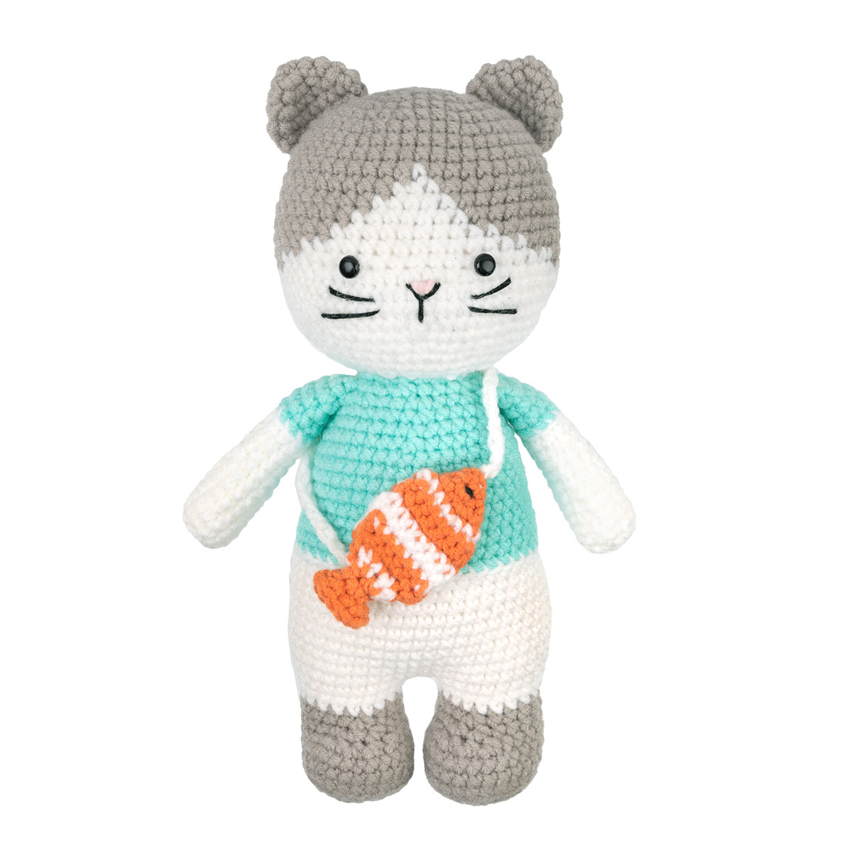 Набор для вязания игр. miadolla "котик с рыбкой"