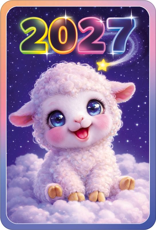 Календарь карманный 2027 "милая овечка"
