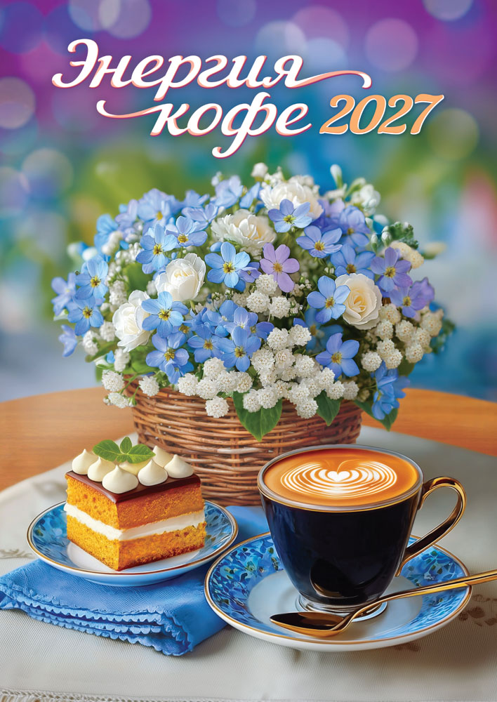 Календарь настенный перекидной 2027 34х48 "энергия кофе"