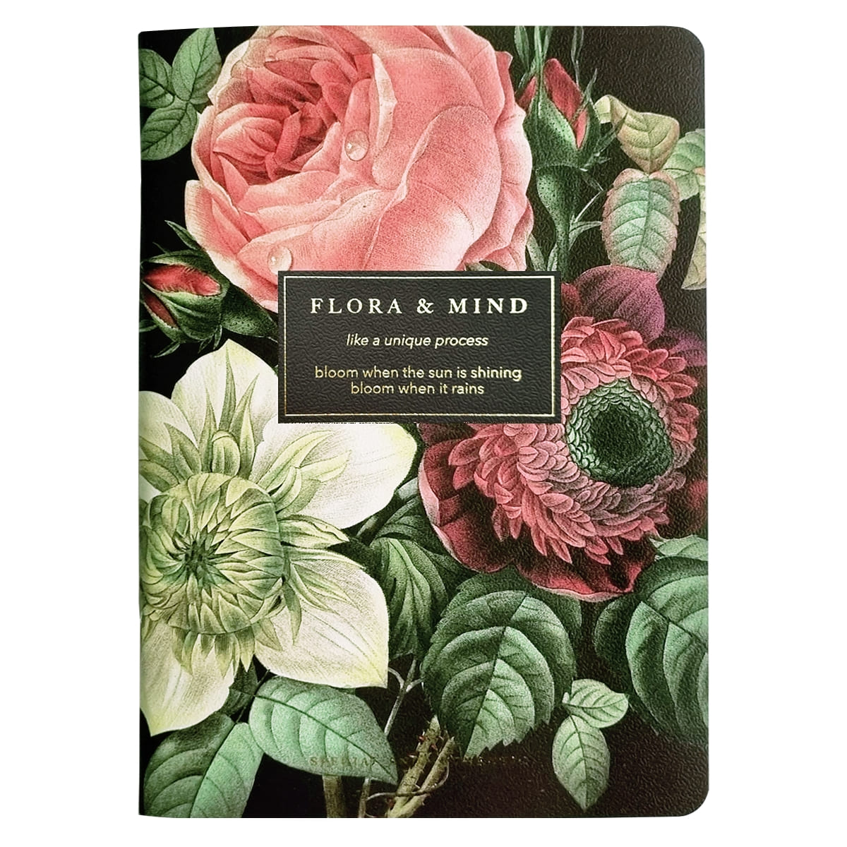 Тетрадь 48л. кл. "flora. букет" (be smart) б/б,лам.,тиснен.фольгой,дв.обл.
