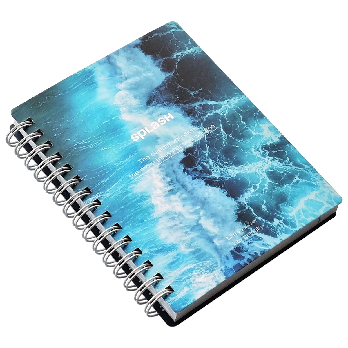 Блокнот а6 спираль 120л. кл. "ocean. брызги" (be smart)
