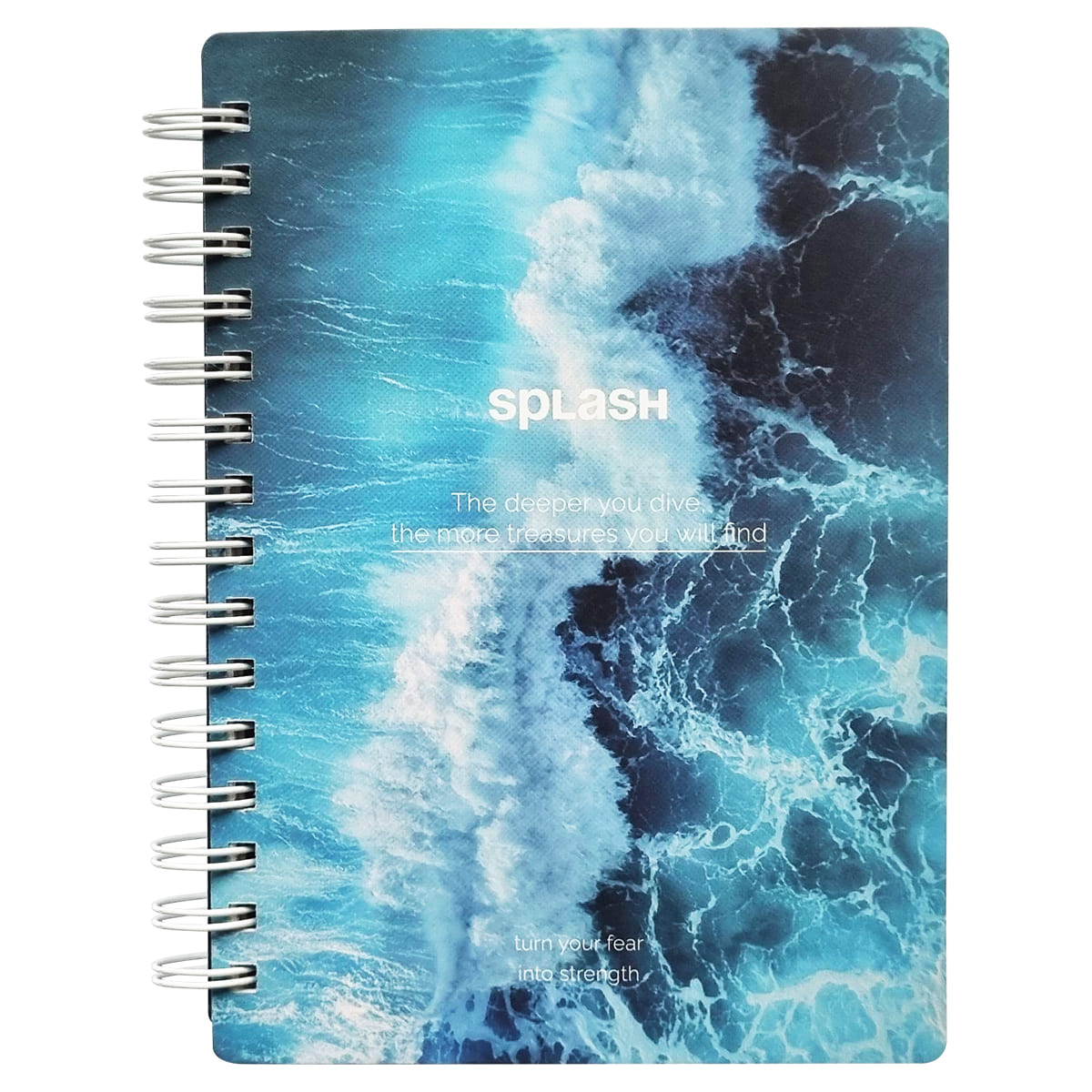 Блокнот а6 спираль 120л. кл. "ocean. брызги" (be smart)