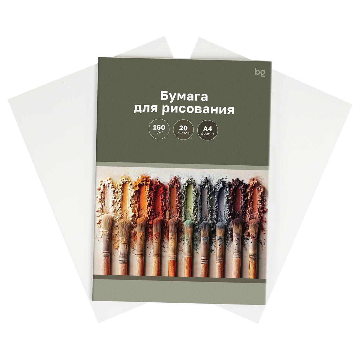 Папка для рисования bg а4 20л. 160г