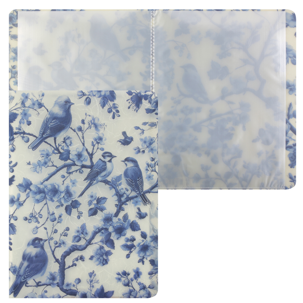 папка пл. с 20 вклад. а4 "blue birds" 400мкм Папка пл. с 20 вклад. а4 "blue birds" 400мкм