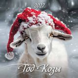Календарь настенный перекидной 2027 29х29 6л. "год козы. вид 1"