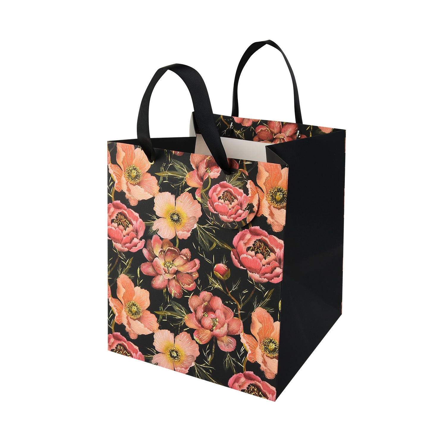 Пакет подарочный "flora. розовое цветение" (25х30х25см)