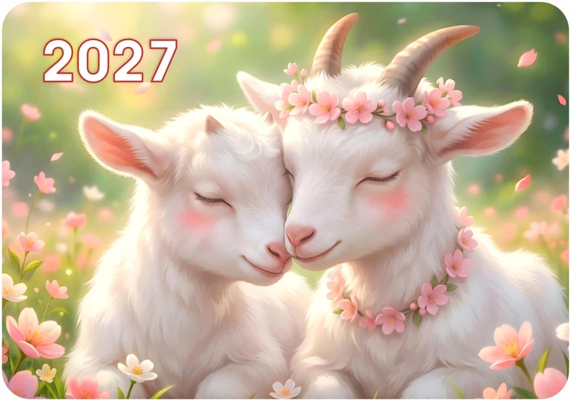 Календарь карманный 2027 "символ года. нежные чувства"