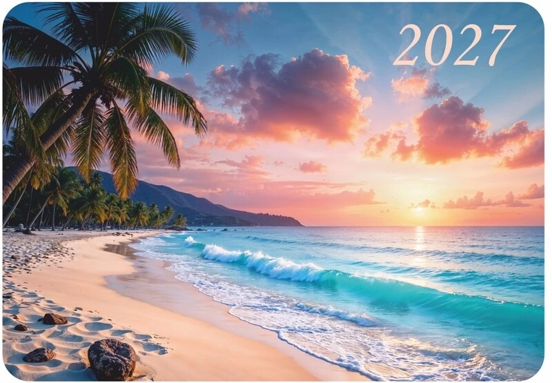 Календарь карманный 2027 "тропический закат"
