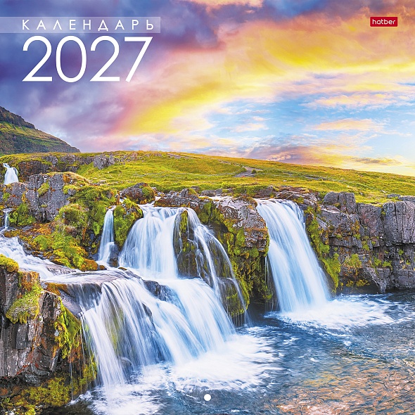 календарь настенный перекидной 2027 30х30 6л. "красота водопада" Календарь настенный перекидной 2027 30х30 6л. "красота водопада"