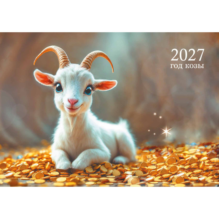 Календарь настенный 3-блочный 2027 "символ года" + бегунок