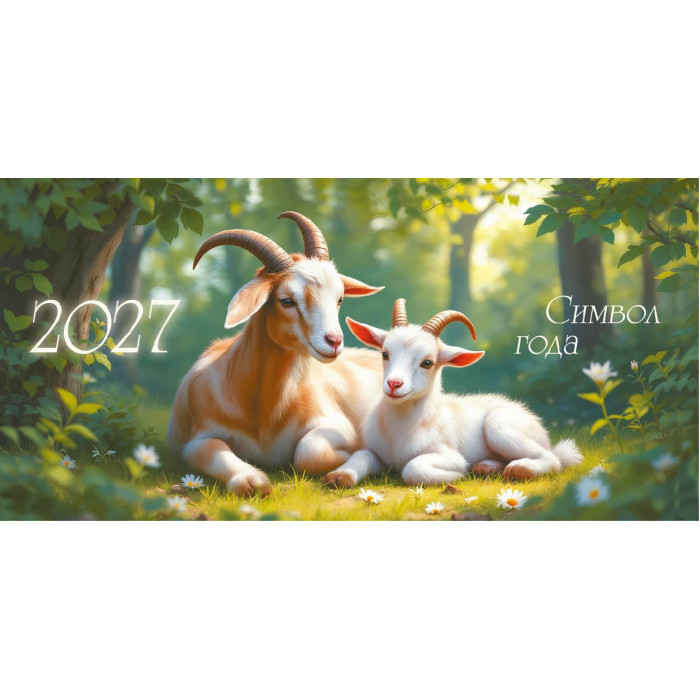 календарь настольный 2027 220х115 "символ года" + бегунок Календарь настольный 2027 220х115 "символ года" + бегунок