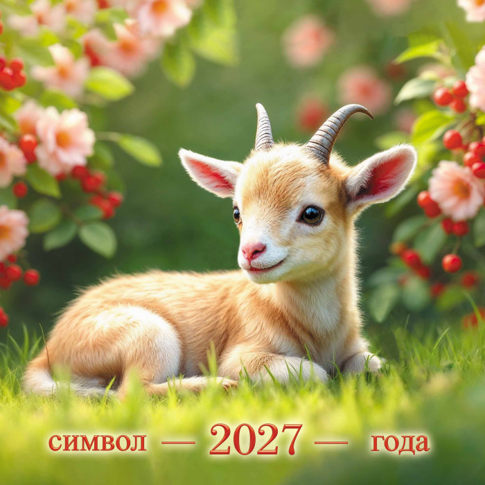 Календарь настенный перекидной 2027 23х23 12л. "символ года"