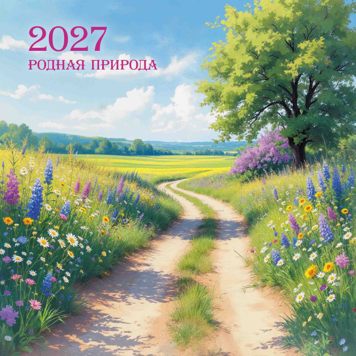 Календарь настенный перекидной 2027 29х29 12л. "природа"