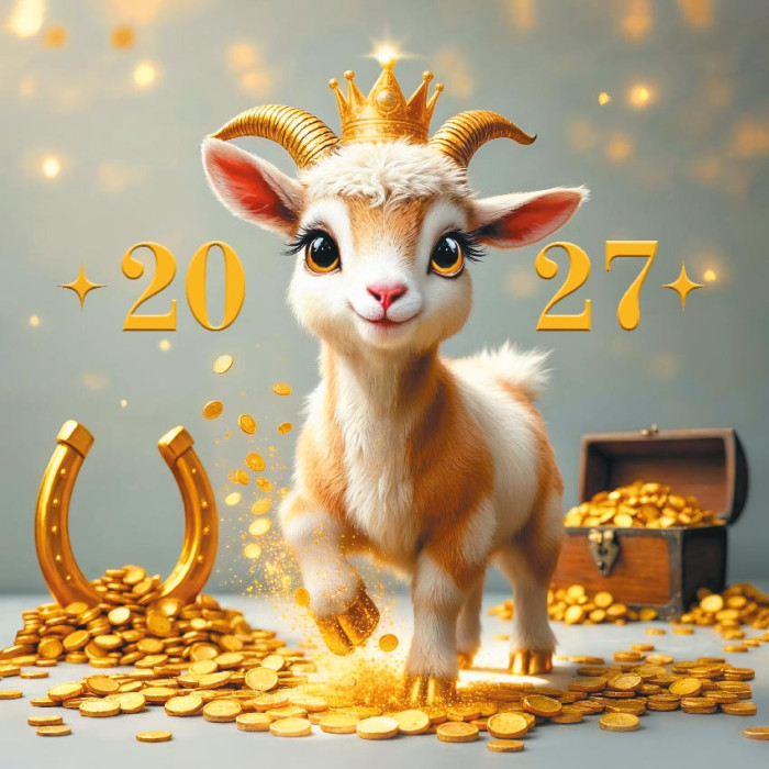 Календарь настенный перекидной 2027 29х29 12л. "символ года"