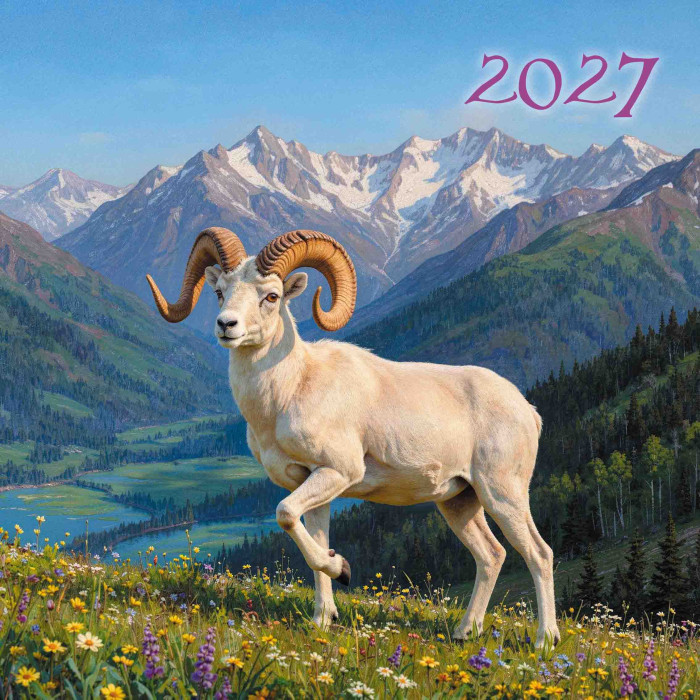 Календарь настенный перекидной 2027 29х29 12л. "символ года"