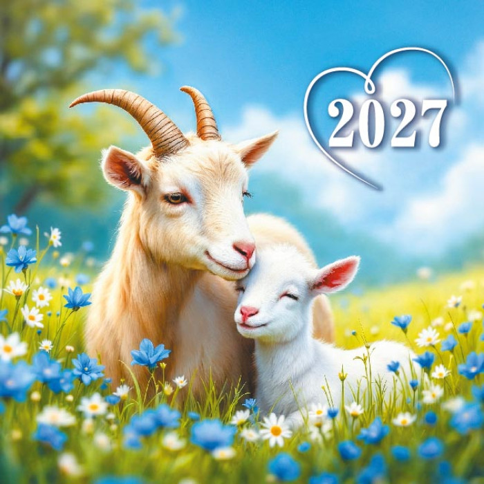 Календарь настенный перекидной 2027 29х29 12л. "символ года"
