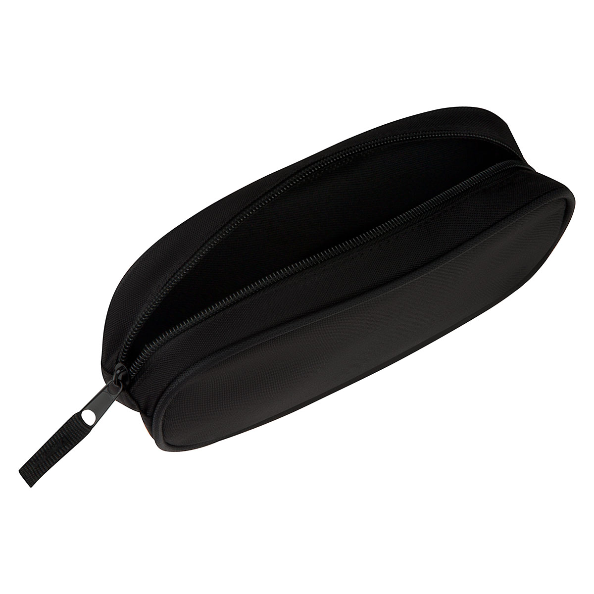Пенал овал на молнии forst "classic black" чёрный 210х90х50мм ткань