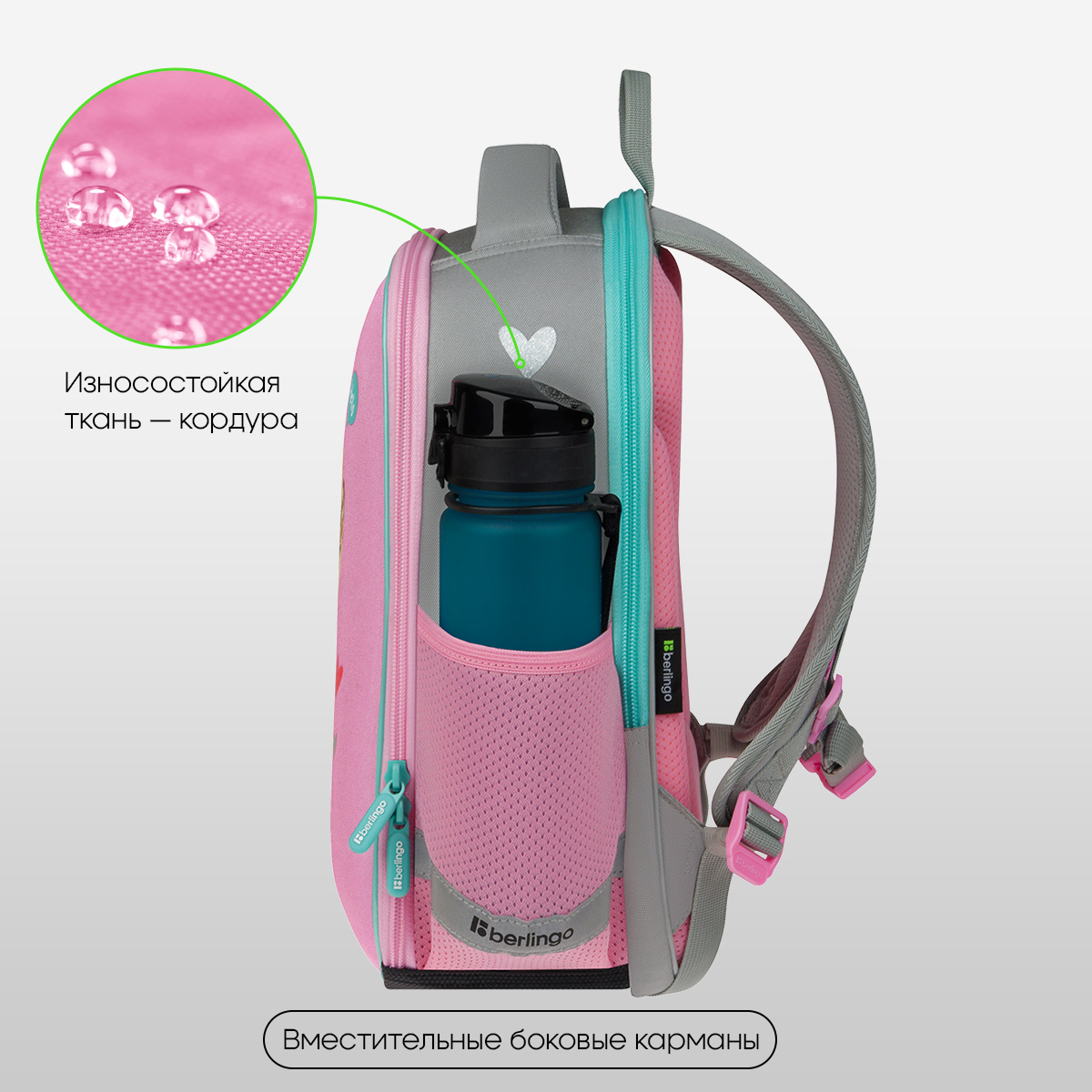Ранец berlingo "expert mini. be kind!" 36х27х14см эрг.спинка