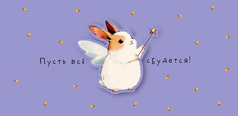 Конверт для денег "пусть все сбудется" деталь текст
