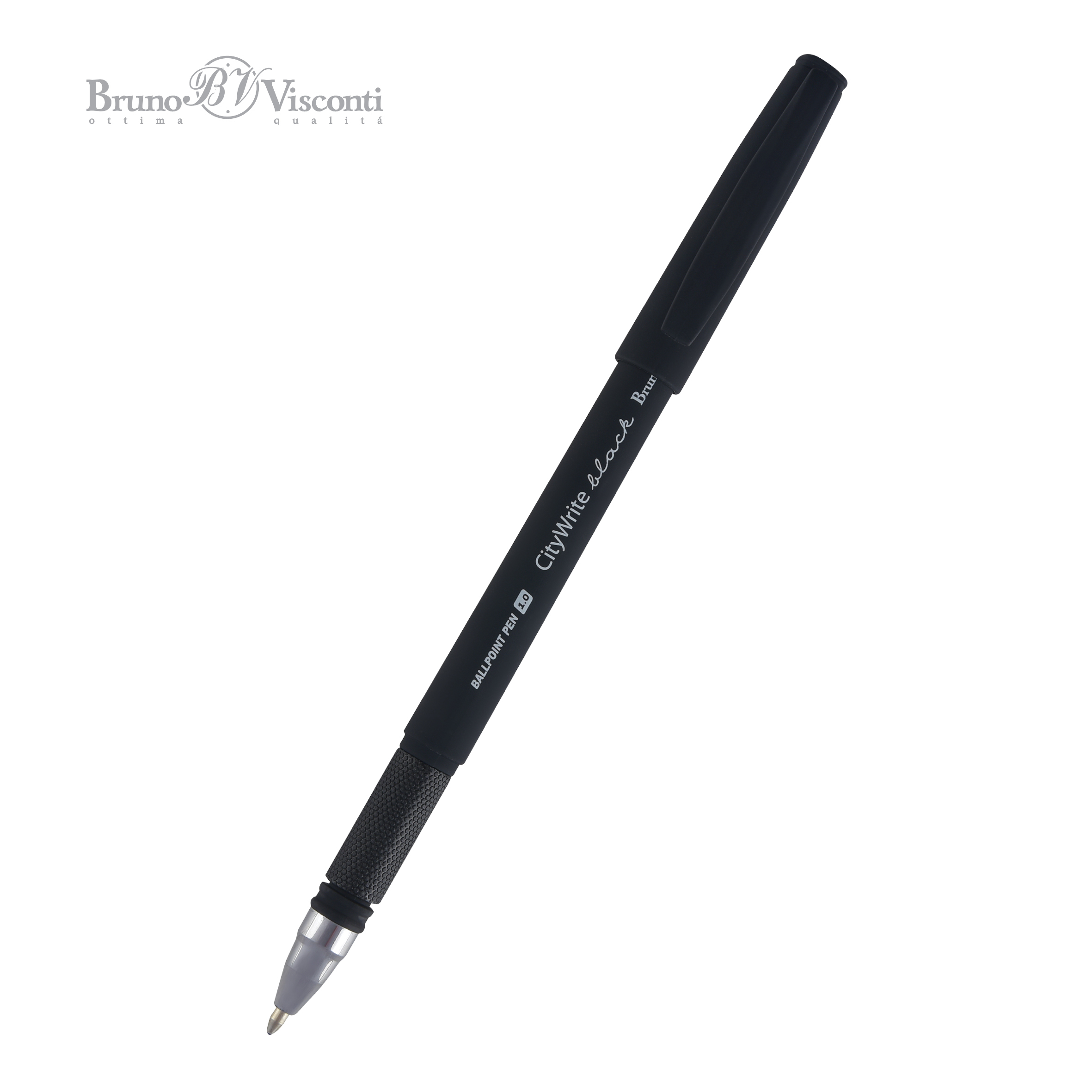 Ручка шар."bruno visconti "citywrite.black" 1,0мм синяя