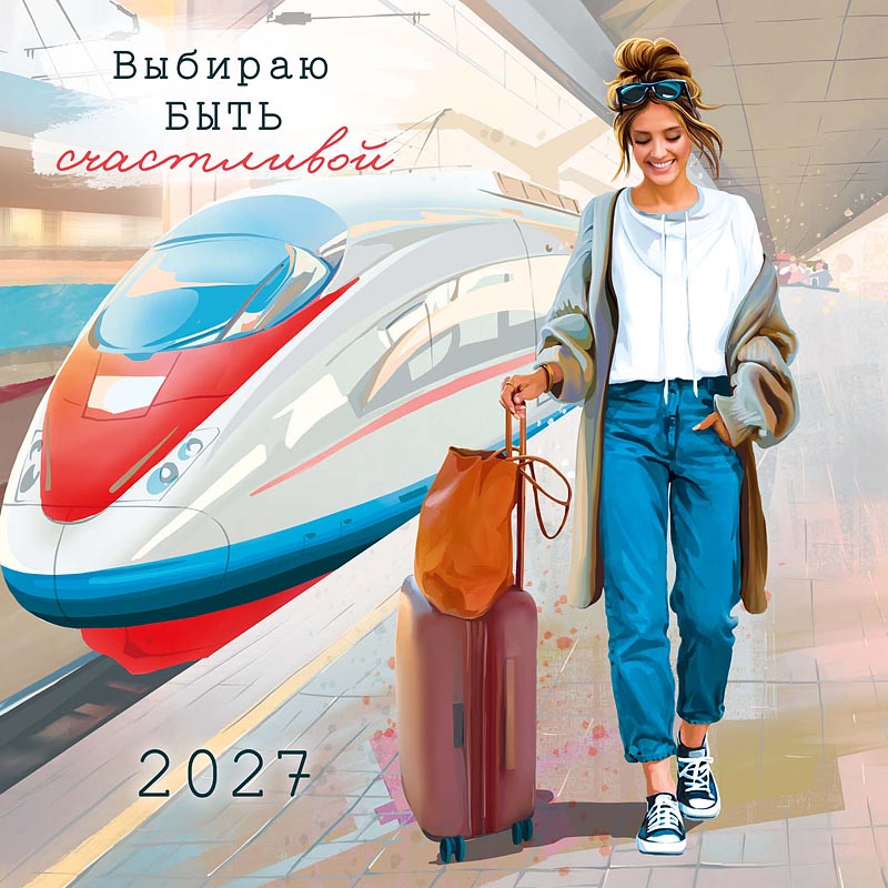 календарь настенный перекидной 2027 29х29 12л. "выбираю быть счастливой" Календарь настенный перекидной 2027 29х29 12л. "выбираю быть счастливой"