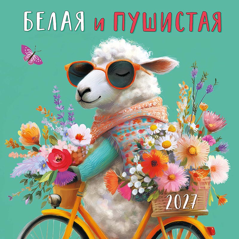 календарь настенный перекидной 2027 29х29 12л. "белая и пушистая" Календарь настенный перекидной 2027 29х29 12л. "белая и пушистая"
