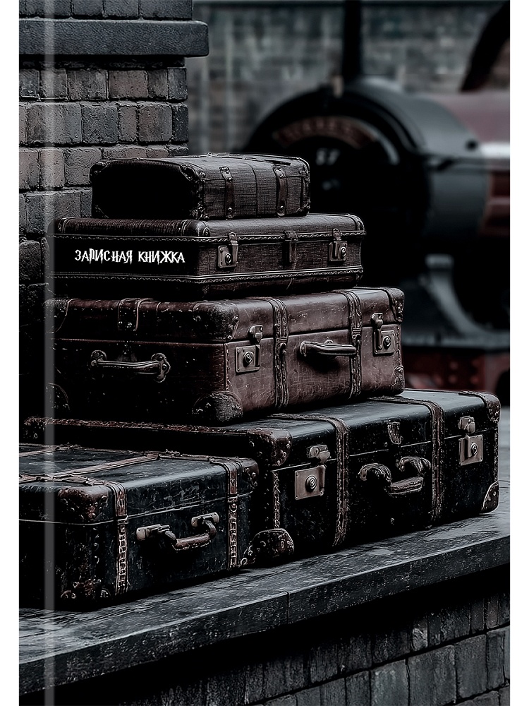 Книжка записная а6 тв.обл. 64л. кл. "волшебный вокзал" (проф-пресс) глянц.лам.