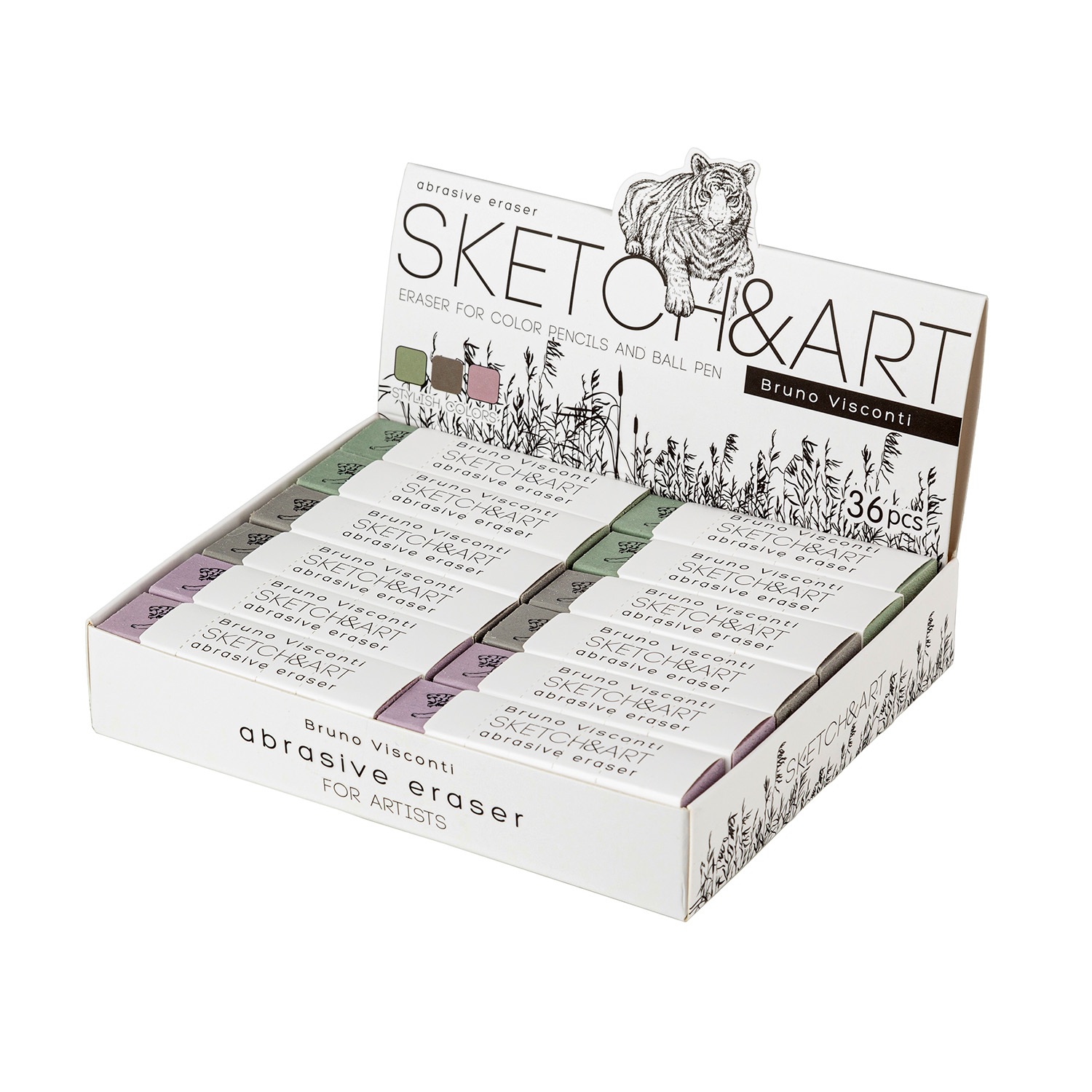 Ластик bruno visconti "skeatch&art" худож. асс-т
