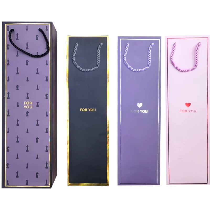 Пакет подарочный под бутылку "vintage for you" (11х38х11см) асс-т