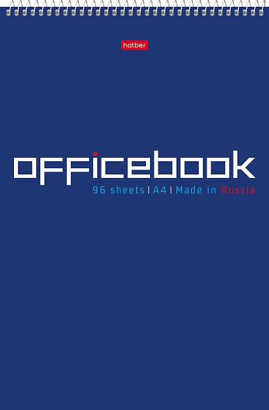 блокнот а4 гребень 96л. кл. "офис" (hatber) тв.подл. Блокнот а4 гребень 96л. кл. "офис" (hatber) тв.подл.