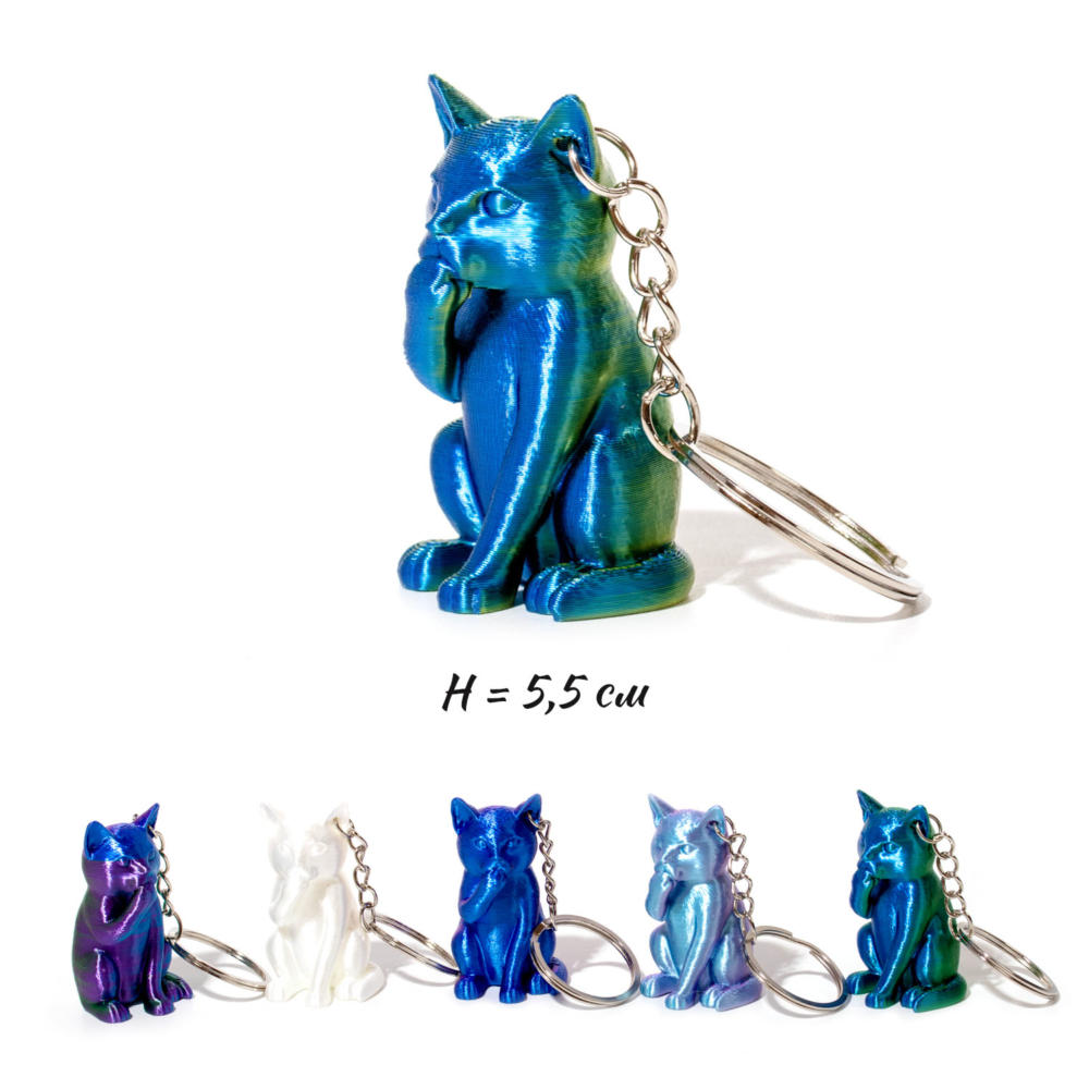 Брелок "кот-молчун" 5,5см асс-т