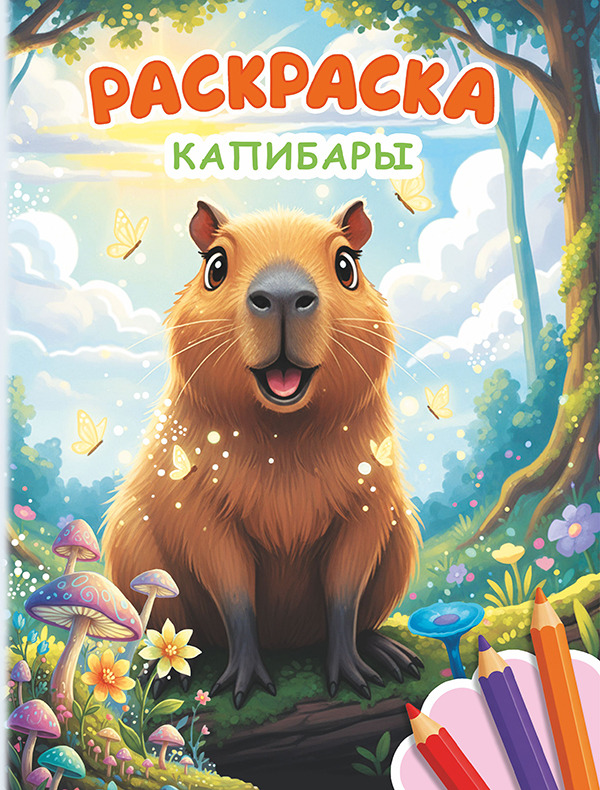 раскраска "капибары" а4 (алфея) Раскраска "капибары" а4 (алфея)