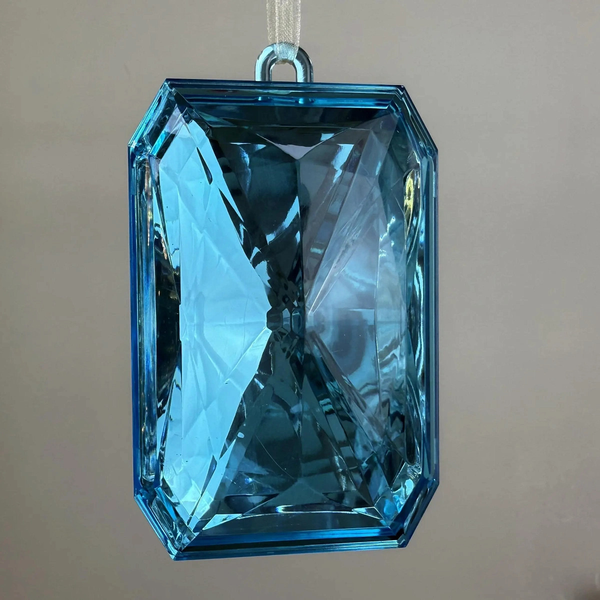 Украшение подвеска "diamond-shine" голубое 6,8х3,8х11,4см