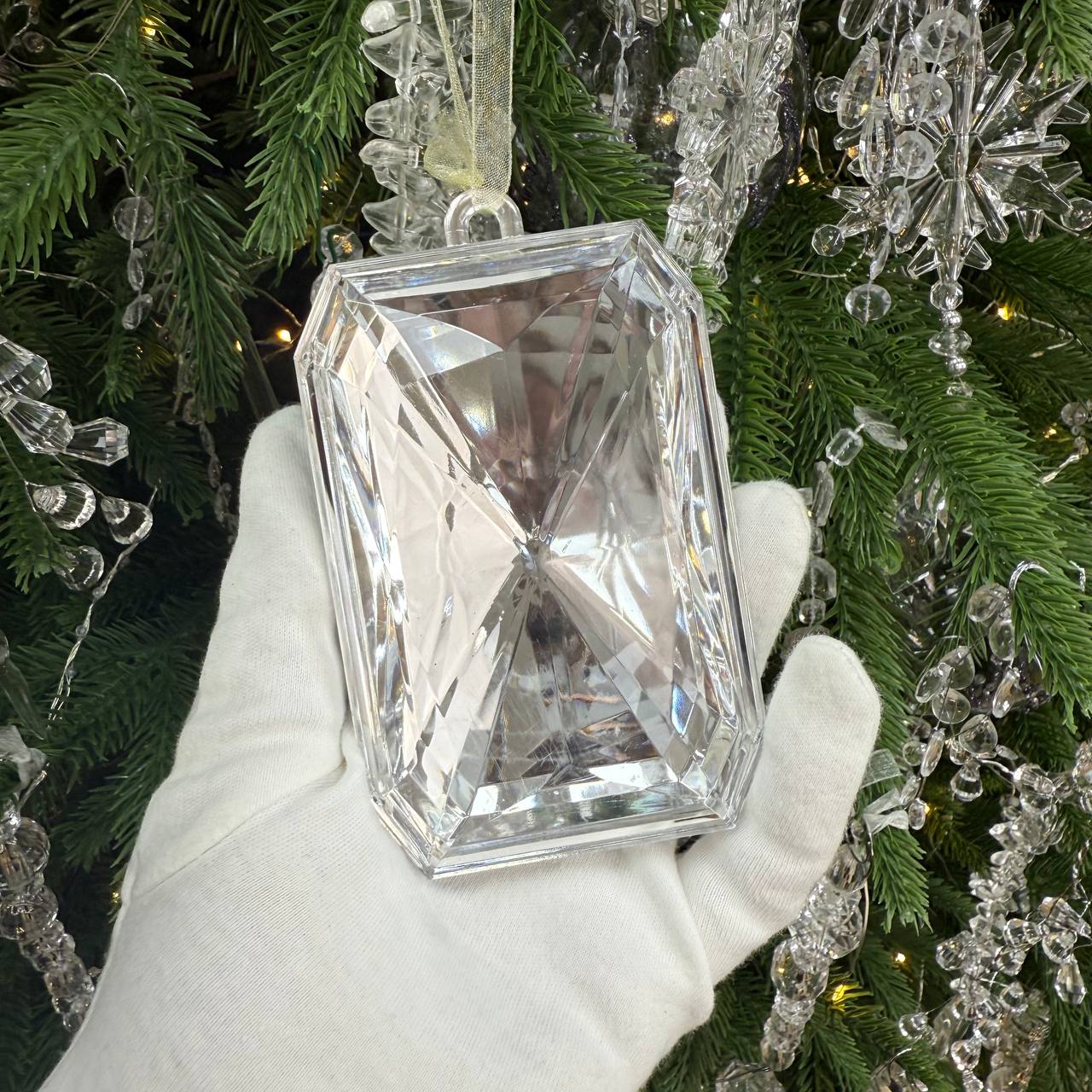 Украшение подвеска "diamond-shine" серебро 6,8х3,8х11,4см