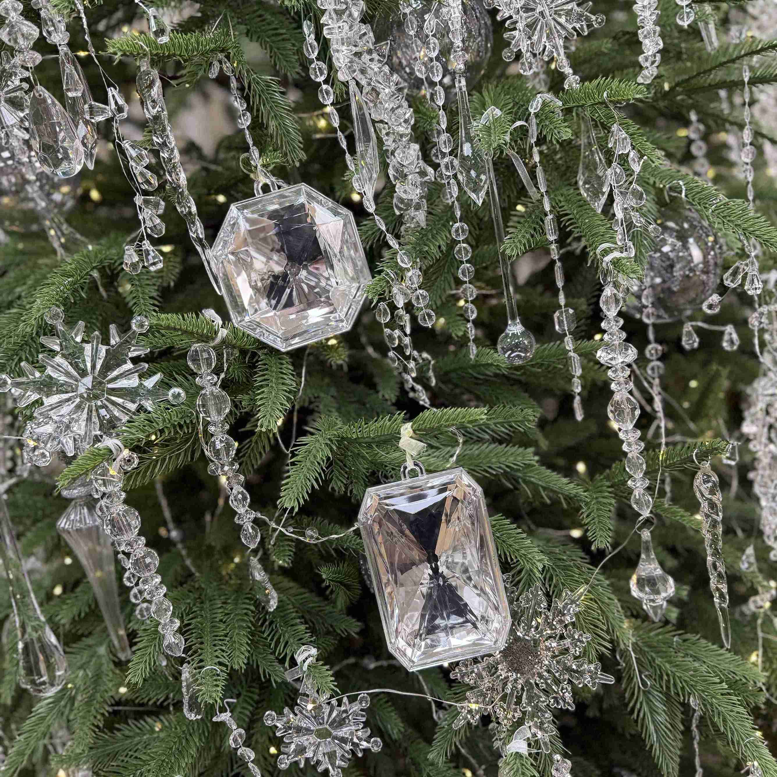 Украшение подвеска "diamond-shine" серебро 6,8х3,8х11,4см