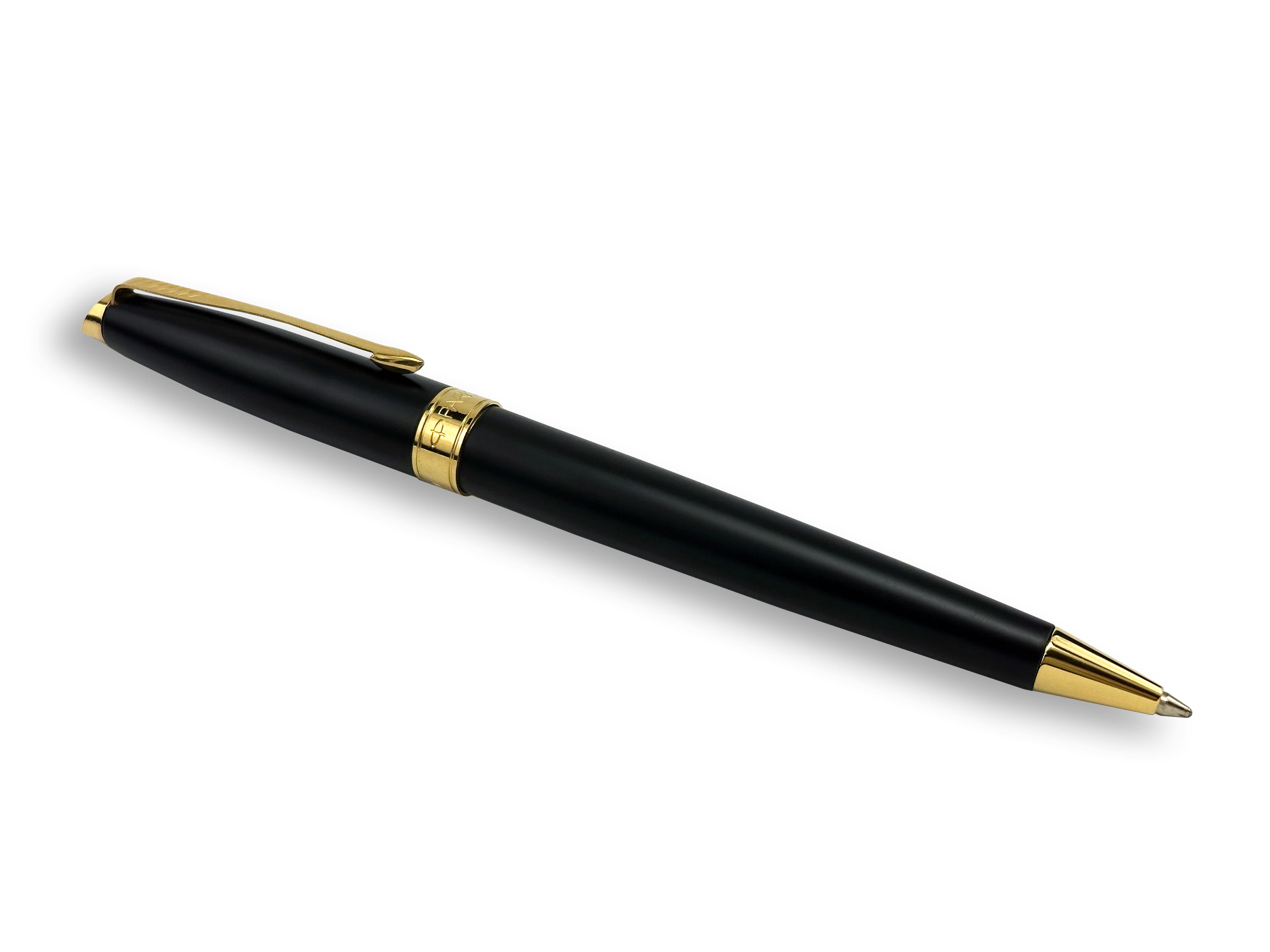 Ручка шар.авт. parker "fusion matte black gt" синяя 1,0мм