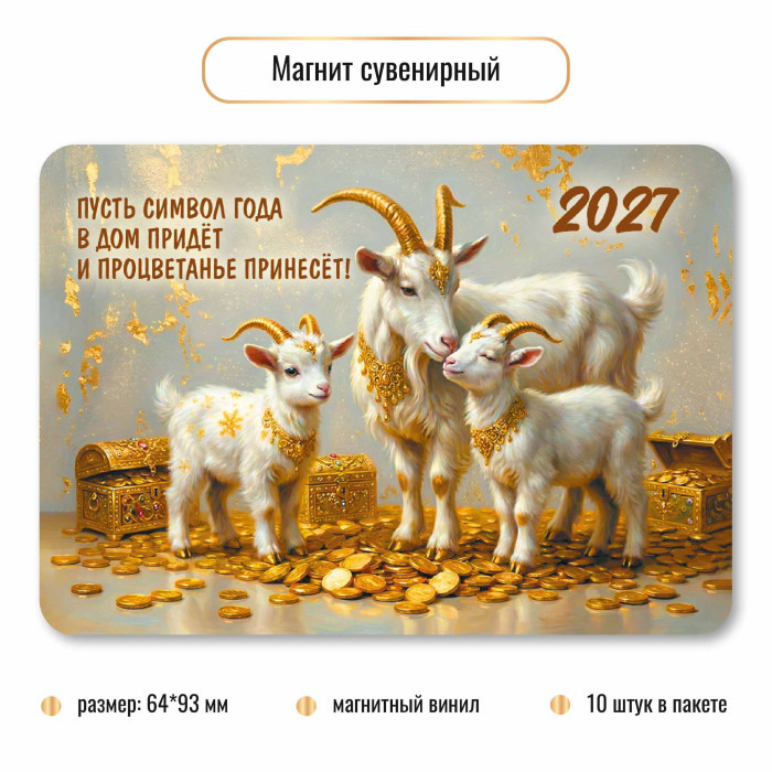 Сувенир на магните "символ года" винил