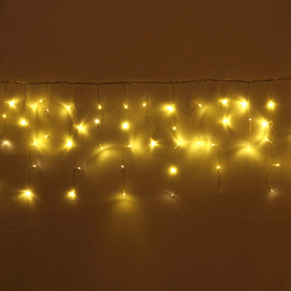 Гирлянда эл. бахрома "мерцание premium" led 120 ламп 3м 0,3х0,5м, 1 реж., теплый белый, прозр.провод с возм.соед.