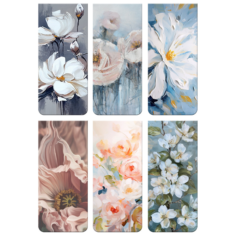 закладка д/книг магнитная devente "flowers" 6шт. Закладка д/книг магнитная devente "flowers" 6шт.