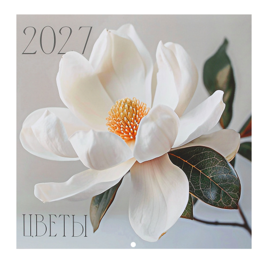 Календарь настенный перекидной 2027 29х29 "цветы"